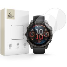 Szkło hartowane Tech-Protect Glass Fit+ 2-pack na Garmin Fenix 8 47 mm - przezroczyste