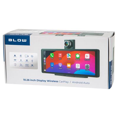 4. STACJA MULTIMEDIALNA BEZPRZEWODOWA CARPLAY5.0 BLOW Z WIDEOREJESTRATOREM I KAMERĄ COFANIA