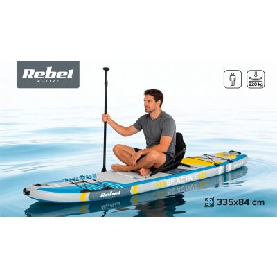 9. Deska SUP REBEL ACTIVE PRO RBA-4518 - niebieska