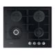 6. Whirlpool AKTL 629/NB1 płyta kuchenna Czarny Wbudowany 59 cm Gaz 4 stref(y)