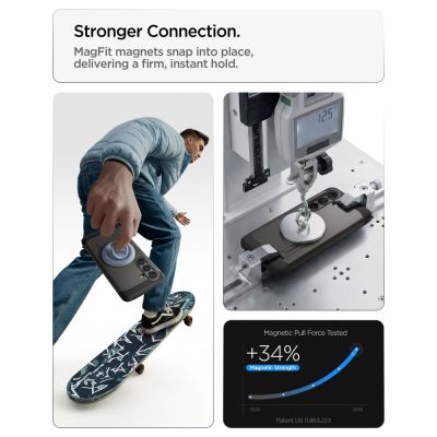 9. Etui Spigen Tough Armor Mag MagSafe na Samsung Galaxy S26 - szare
