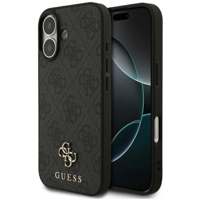 Etui Guess 4G Small Classic Logo MagSafe na iPhone 17 - czarne