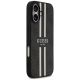 4. Etui Guess 4G Printed Stripes MagSafe na iPhone 17 -czarne
