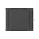 5. Szafa instalacyjna rack wisząca 19" 9U 600x600 czarna drzwi perforowane Lanberg (flat pack)