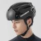 6. Kask rowerowy Rockbros z szybką, odpinane okulary z ochroną UV, unisex - czarno-brązowy