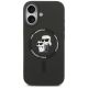 3. Etui Karl Lagerfeld Silicone Karl&Choupette Ring MagSafe na iPhone 17 - czarne