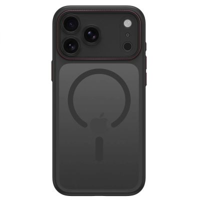3. Etui Tech-Protect MagCam MagSafe na iPhone 18 Pro Max / 17 Pro Max - czarno-czerwone matowe