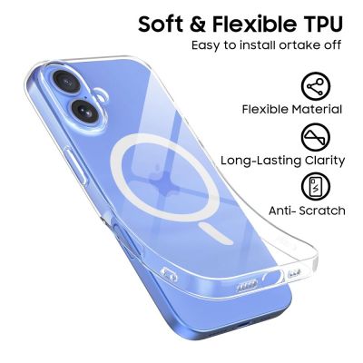 5. Etui Tech-Protect FlexAir MagSafe na iPhone 16 - przezroczyste