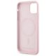 7. Etui Karl Lagerfeld Silicone Karl&Choupette MagSafe na iPhone 11 - różowe