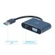 2. I/O ADAPTER USB3 TO HDMI/VGA/GREY A-USB3-HDMIVGA-01 GEMBIRD