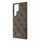 6. Etui Guess 4G Metal Gold Logo na Samsung Galaxy S24 Ultra - brązowe