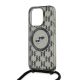 5. Etui Karl Lagerfeld IML Crossbody Monogram Karl & Choupette Head MagSafe na iPhone 15 Pro - czarne