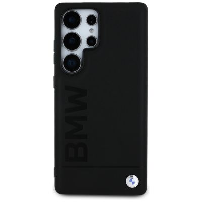 3. Etui BMW Leather Big Wordmark na Samsung Galaxy S25 Ultra - czarne