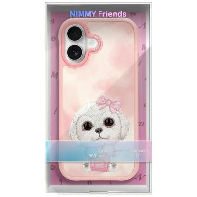 9. Etui Nimmy Big Eyed Pet 2.0 Dog do iPhone 17 - różowe