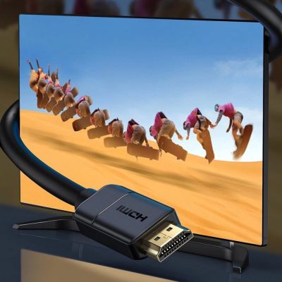 14. Baseus kabel przewód HDMI 2.0 4K 60 Hz 3D HDR 18 Gbps 2 m czarny (CAKGQ-B01)