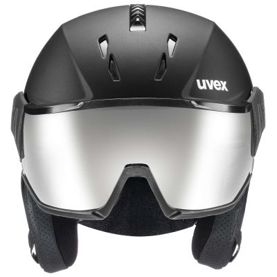 2. Kask narciarski Uvex Instinct visor 20 czarny męski/damski snowboardowy (56/6/260/20)
