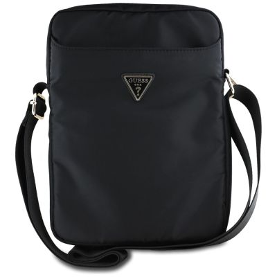 Torba Guess Nylon Triangle Logo na tablet 10" - czarna