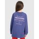 2. Longsleeve oversize z nadrukiem dziewczęcy 4F 4FJRAW25TLONF589-33S