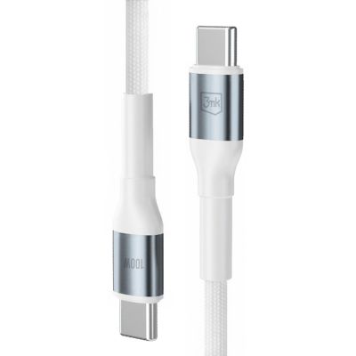 4. Kabel 3mk Hyper Cable N-SERIES USB-C / USB-C 2m PD 3.0 QC 3.0 20V/5A 100W - biały