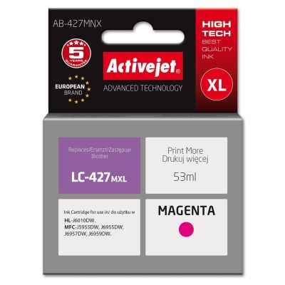 Activejet AB-427MNX Tusz (zamiennik Brother LC-427MXL; Supreme; 53 ml; czerwony)
