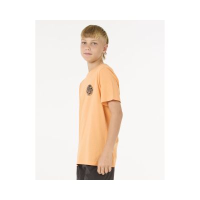 2. T-Shirt dziecięcy RIP CURL Wetsuit Icon Tee - Kids pomarańczowy