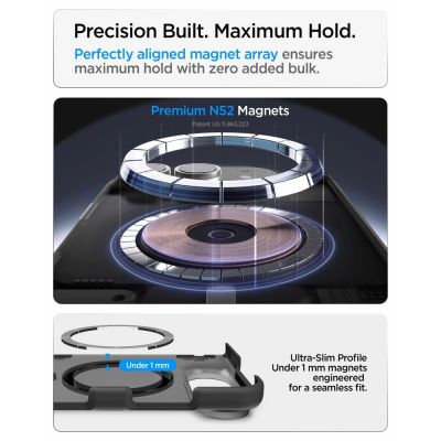11. Etui Spigen Ultra Hybrid Pro MagSafe na iPhone Duo - czarne