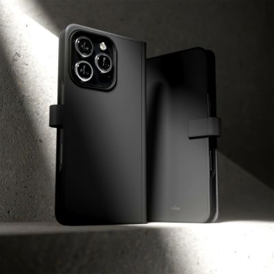 8. Etui z ekoskóry Puro Wallet Detachable MagSafe 2w1 z klapką i portfelem do iPhone 16 Pro - czarne
