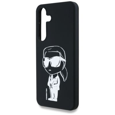 6. Etui Karl Lagerfeld Silicone Graffiti Ikonik Printed Logo MagSafe Samsung Galaxy S25 czarny
