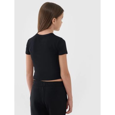 3. Dziewczęcy top basic t-shirt 4F 4FJWSS25TTSHF1852-20S
