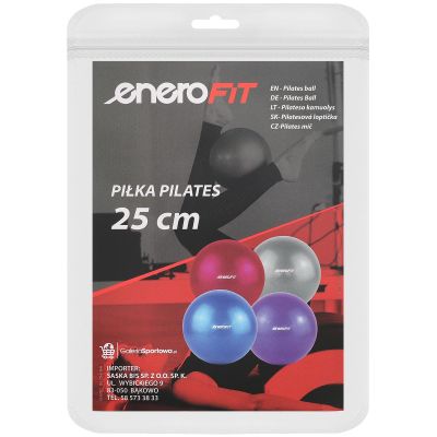 12. PIŁKA FITNESS PILATES 25CM RÓŻOWA ENERO FIT