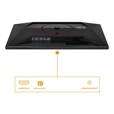 3. AOC G4 24G4ZR/02 monitor komputerowy 60,5 cm (23.8") 1920 x 1080 px Czarny, Czerwony