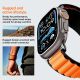16. Pasek Pasek Spigen WBF1 na Apple Watch 44 / 45 / 46 / 49 mm - czarno-pomarańczowy