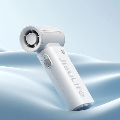 8. Mini dmuchawa Jisulife Handheld Fan Life9 3600mAh przenośny wiatraczek wentylator USB - szary