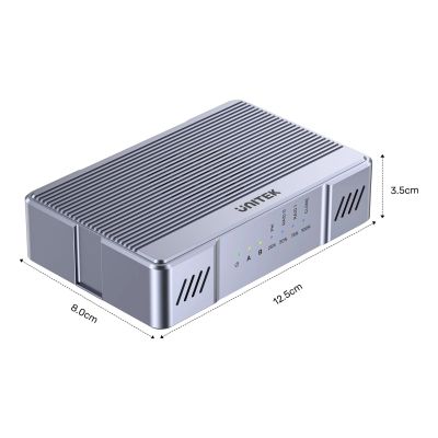 12. Unitek obudowa 2x M.2 20 Gb/s  RAID0, RAID1 + klonowanie