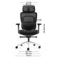 5. Fotel biurowy Visioner 6.1 Black N