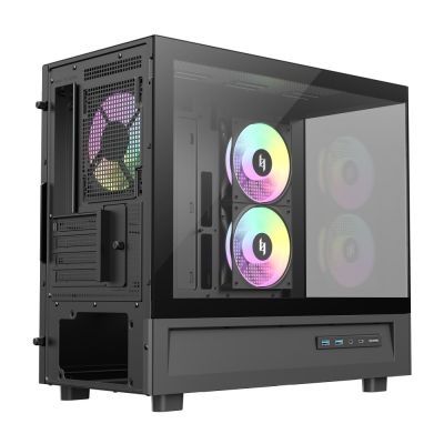 10. GameMax NEX C31 BK zabezpieczenia & uchwyty komputerów Czarny