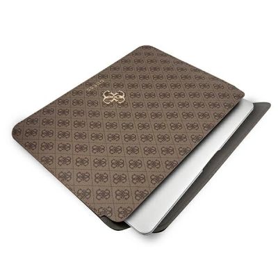 4. Pokrowiec Guess 4G Big Logo na laptopa 13'' - brązowy