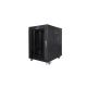 2. LANBERG SZAFA STOJĄCA RACK 19" 15U 600X800 DRZWI SZKLANE LCD CZARNA FF01-6815-12BL (FLAT PACK)