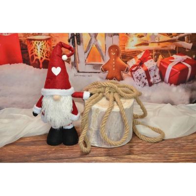 9. SKRZAT GNOM ŚWIĄTECZNY NA TELESKOPACH 25x15x60-75CM