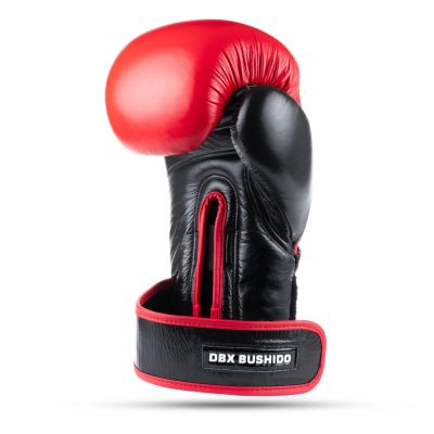 19. Rękawice bokserskie ze skóry naturalnej Warrior RED