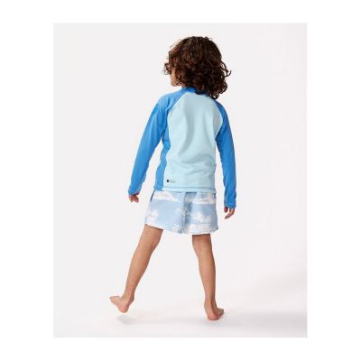 2. Lycra RIP CURL Icons Uv Brushed L/S-Boy niebieski