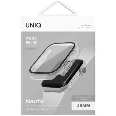 7. Etui UNIQ Nautic na Apple Watch 46 mm - przezroczyste