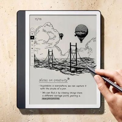 2. Ebook New Kindle Scribe - 2024 release 10.2” glare-free 64GB Wi-Fi (Without Lockscreen Ads) with Premium Pen Tungsten