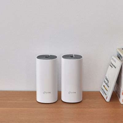 3. TP-Link Deco E4 (2-pack) Dual-band (2.4 GHz/5 GHz) Wi-Fi 5 (802.11ac) Biały, Szary Wewnętrzny
