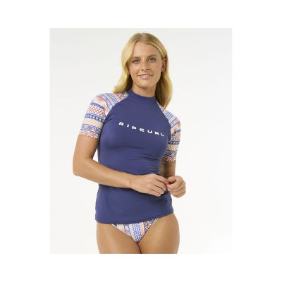 5. Lycra RIP CURL San Carlos Ss Upf Top niebieski