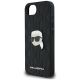 6. Etui Karl Lagerfeld Monogram Karl Head Pin na iPhone 16e - czarne