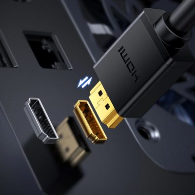 10. Ugreen dwukierunkowy kabel przewód HDMI - DVI 2m czarny (HD106)