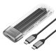 Kieszeń dyskowa Orico TXM2-C3 M.2 NVME USB-C 3.2 10Gb/s - szara
