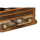 7. Gramofon Denver MCR-50MK3 Retro - drewno Wood Dark (FM, CD, USB)