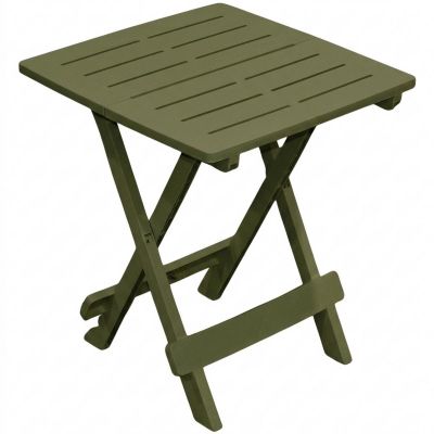2. STÓŁ OGRODOWY SKŁADANY PLASTIKOWY 44x44x50CM ZIELONY